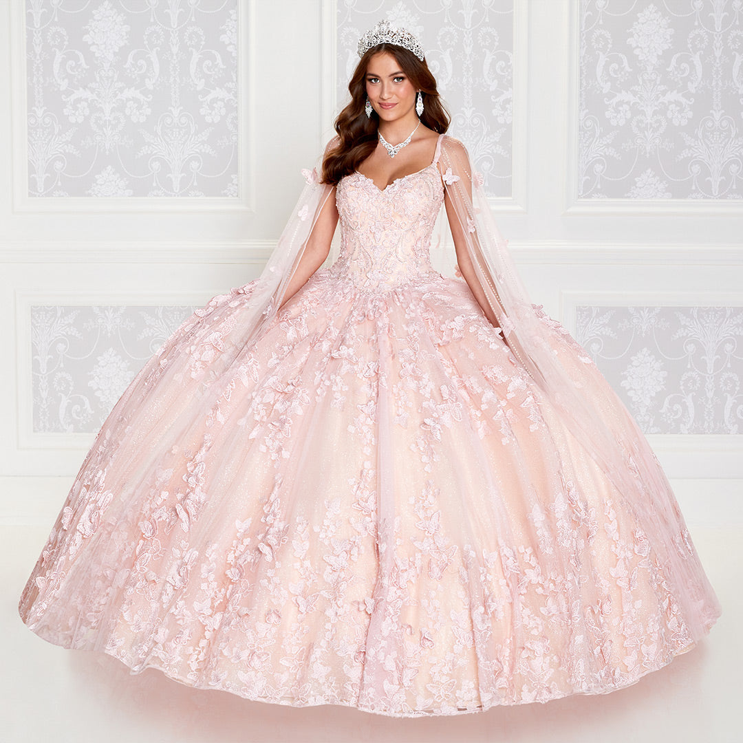 quinceanera dresses pink Ruffled Bow-Tie Vintage Princess Dress Jacquard Satin Lace 25040 Pink / 26W length train glides elegantly Hot Pink Quinceanera Dresses Ball