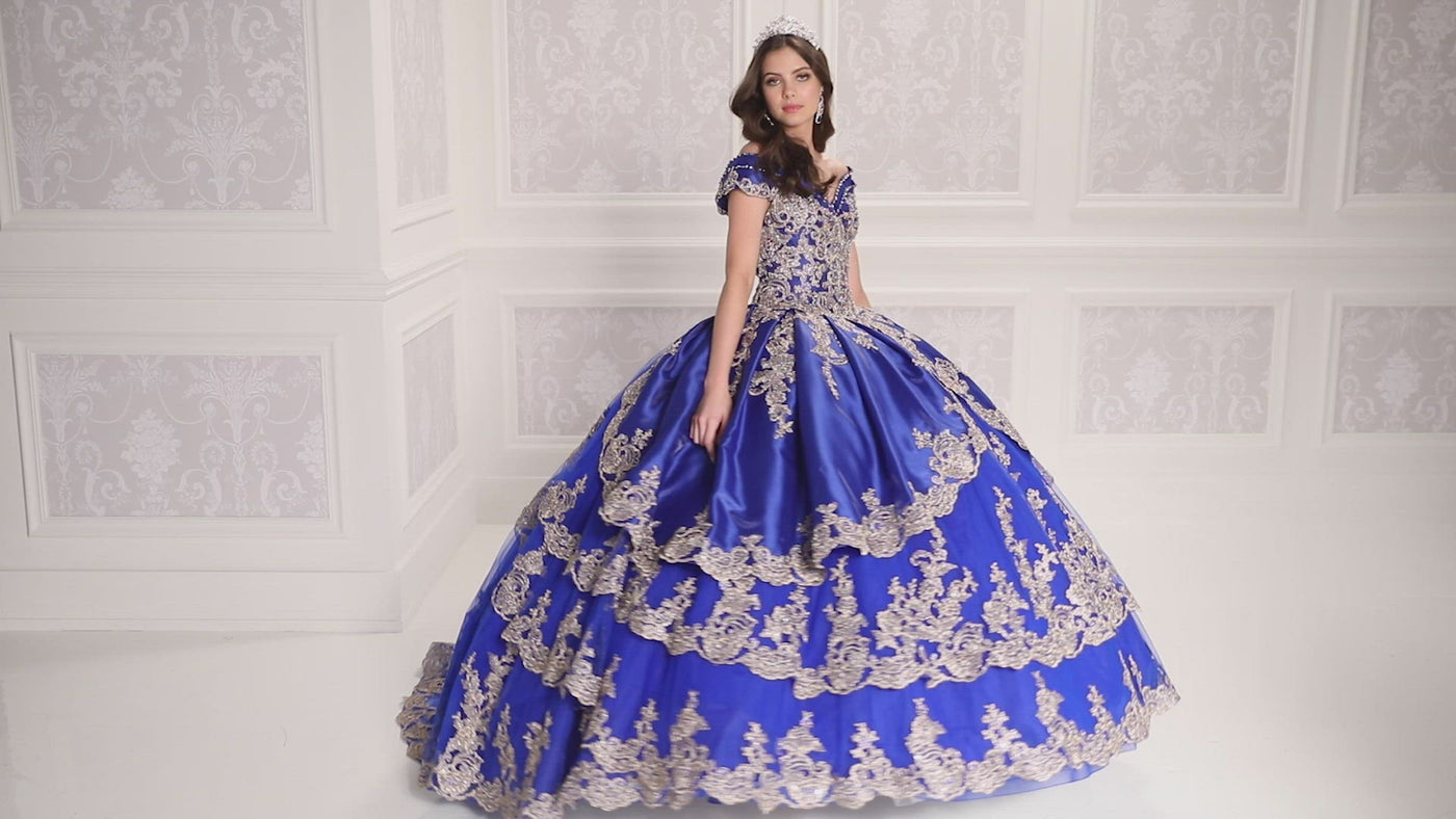 PR22029 Princesa Traditional Quinceañera Dress