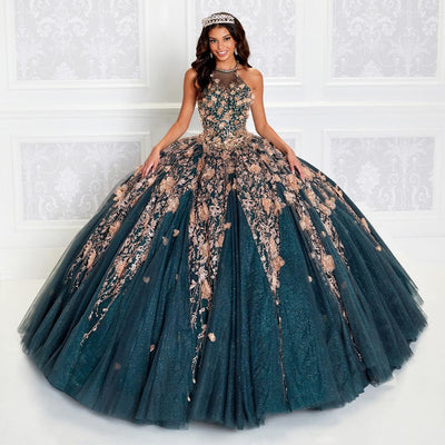 High-Neck Princesa Quinceañera Dress PR12262