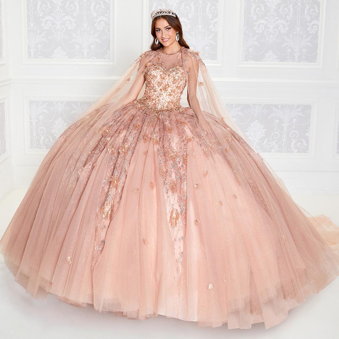 High-Neck Princesa Quinceañera Dress PR12262