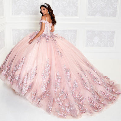 Princesa Quinceañera Dress PR12263 with 3-D Flowers