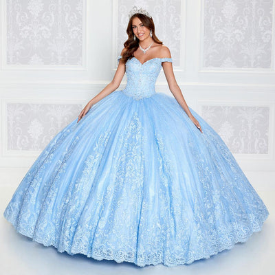 PR12264 Princesa Quince Dress with Glitter Tulle