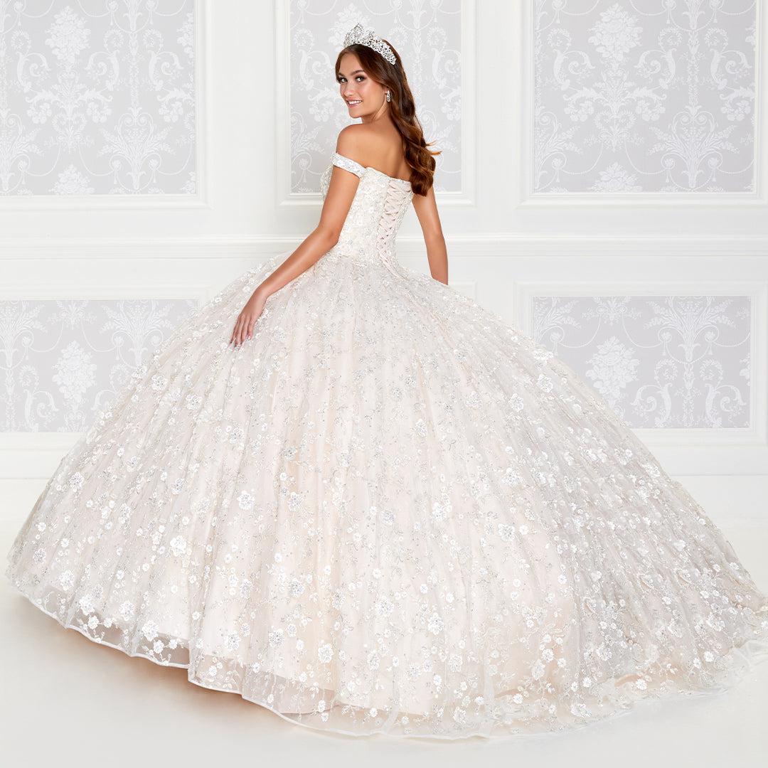 Princesa Ivory & Champagne Quince Dress PR12266