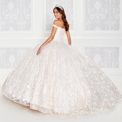 Princesa Ivory & Champagne Quince Dress PR12266