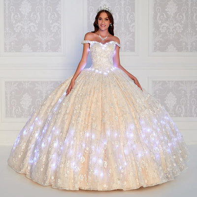Princesa by Ariana Vara Champagne Quince Dress PR12266 – QuinceGirl