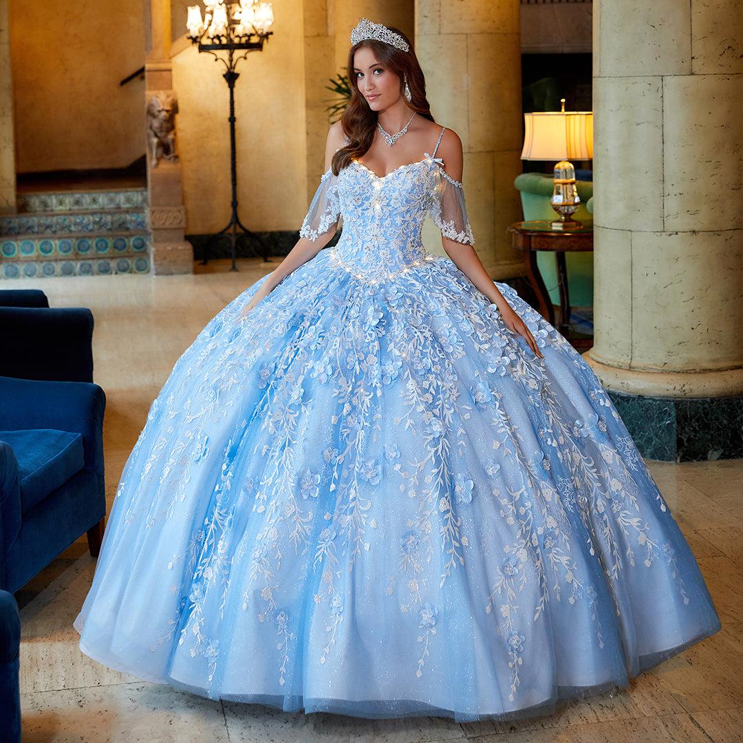 Cold-Shoulder Princesa Quinceanera Dress PR12271