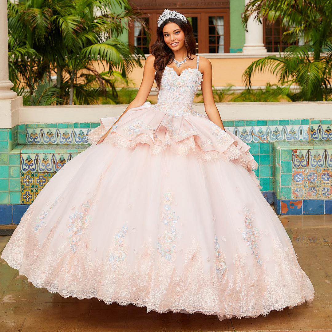 PR12272 Princesa Quince Dress with Removable Skirt