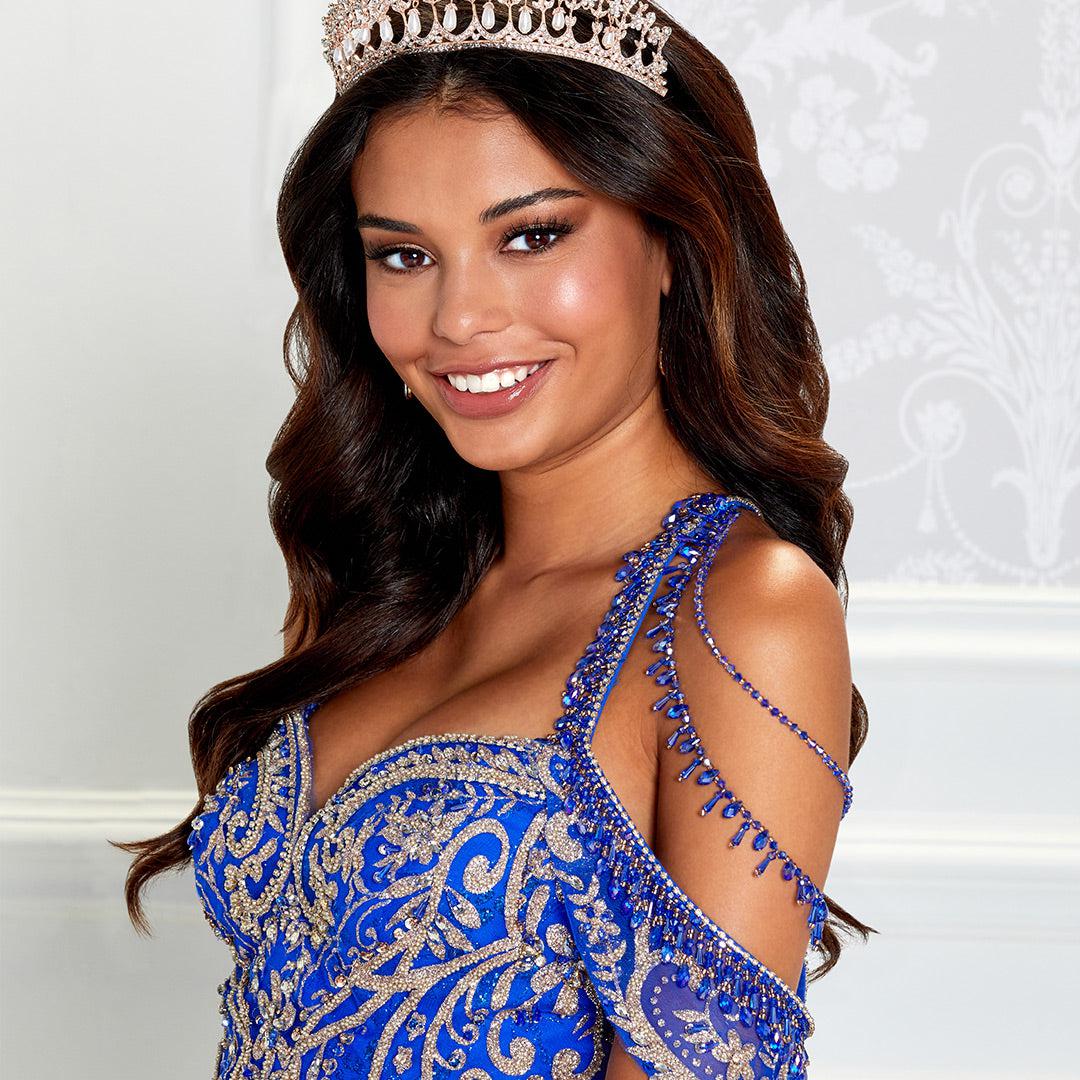 Princesa PR12274 Quinceañera Dress with Glitter