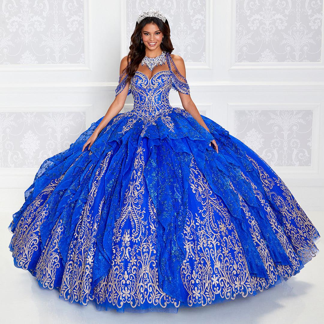 Princesa PR12274 Quinceañera Dress with Glitter