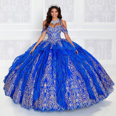 Princesa PR12274 Quinceañera Dress with Glitter