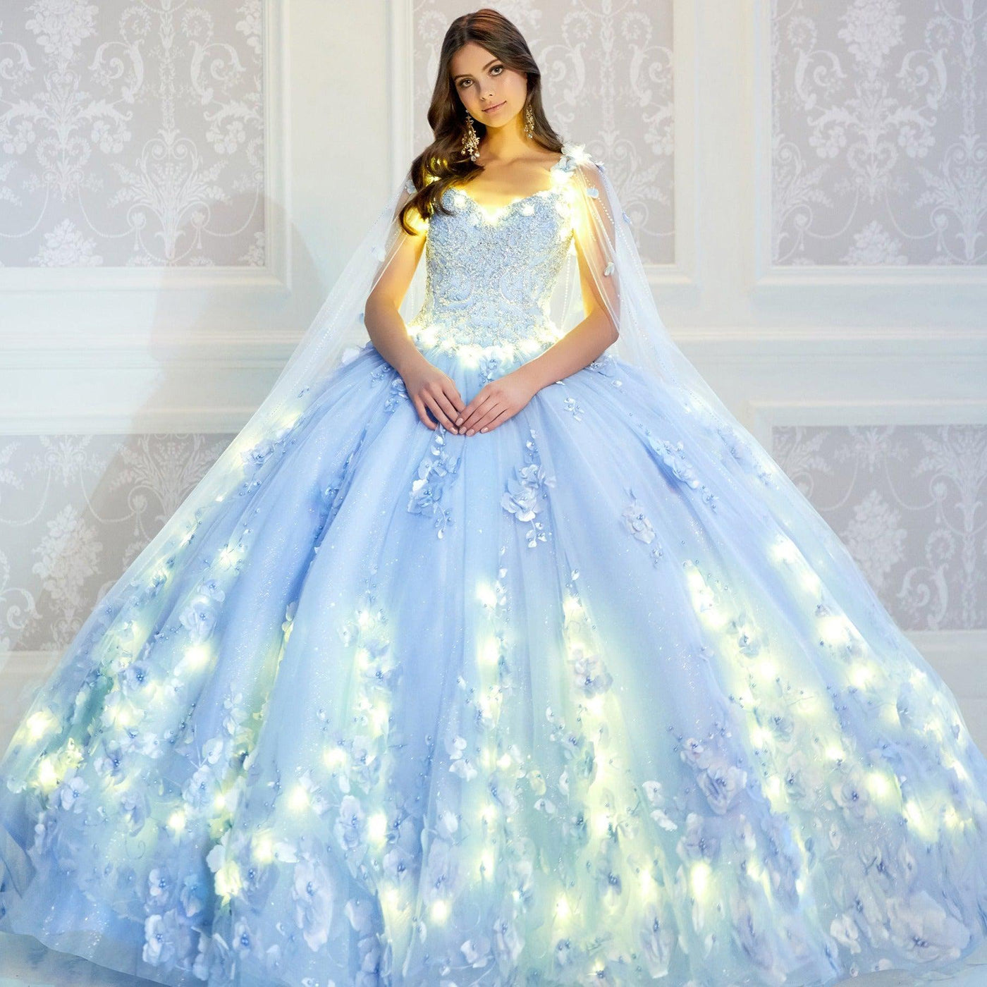 PR22021 Princesa Glow-in-the-Dark Quinceañera Dress