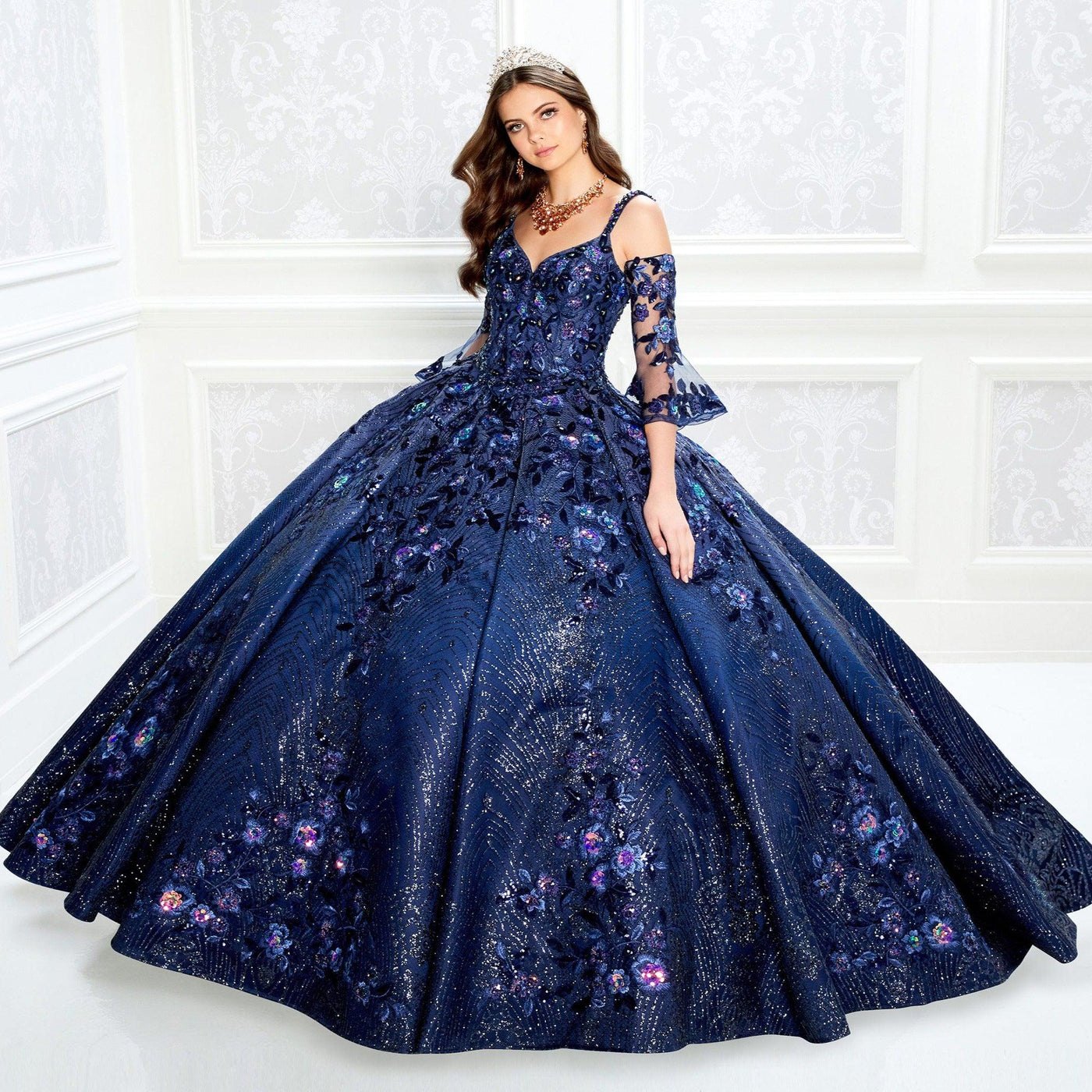 Princesa PR22023 Quinceañera Dress with Sequins