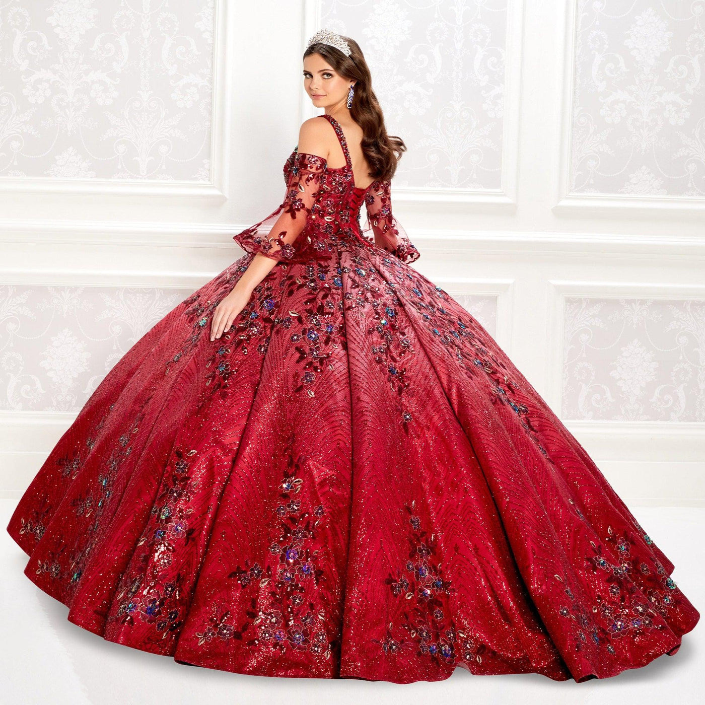 Princesa PR22023 Quinceañera Dress with Sequins