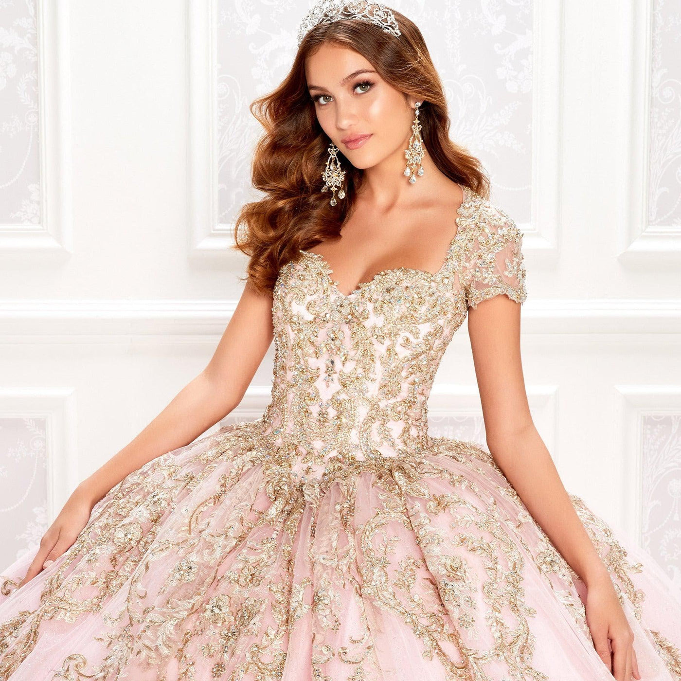 PR22025 Princesa by Ariana Vara Tulle Quince Dress