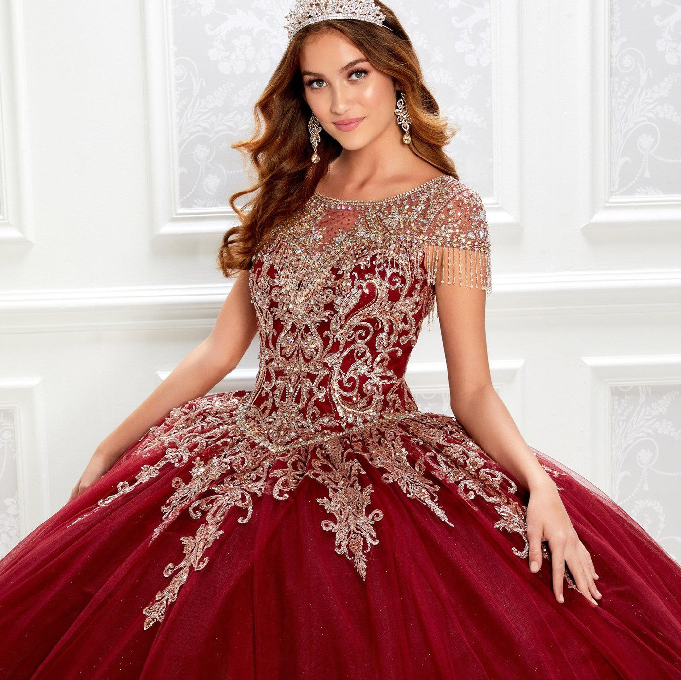Princesa by Ariana Vara Tulle Quince Dress PR22026
