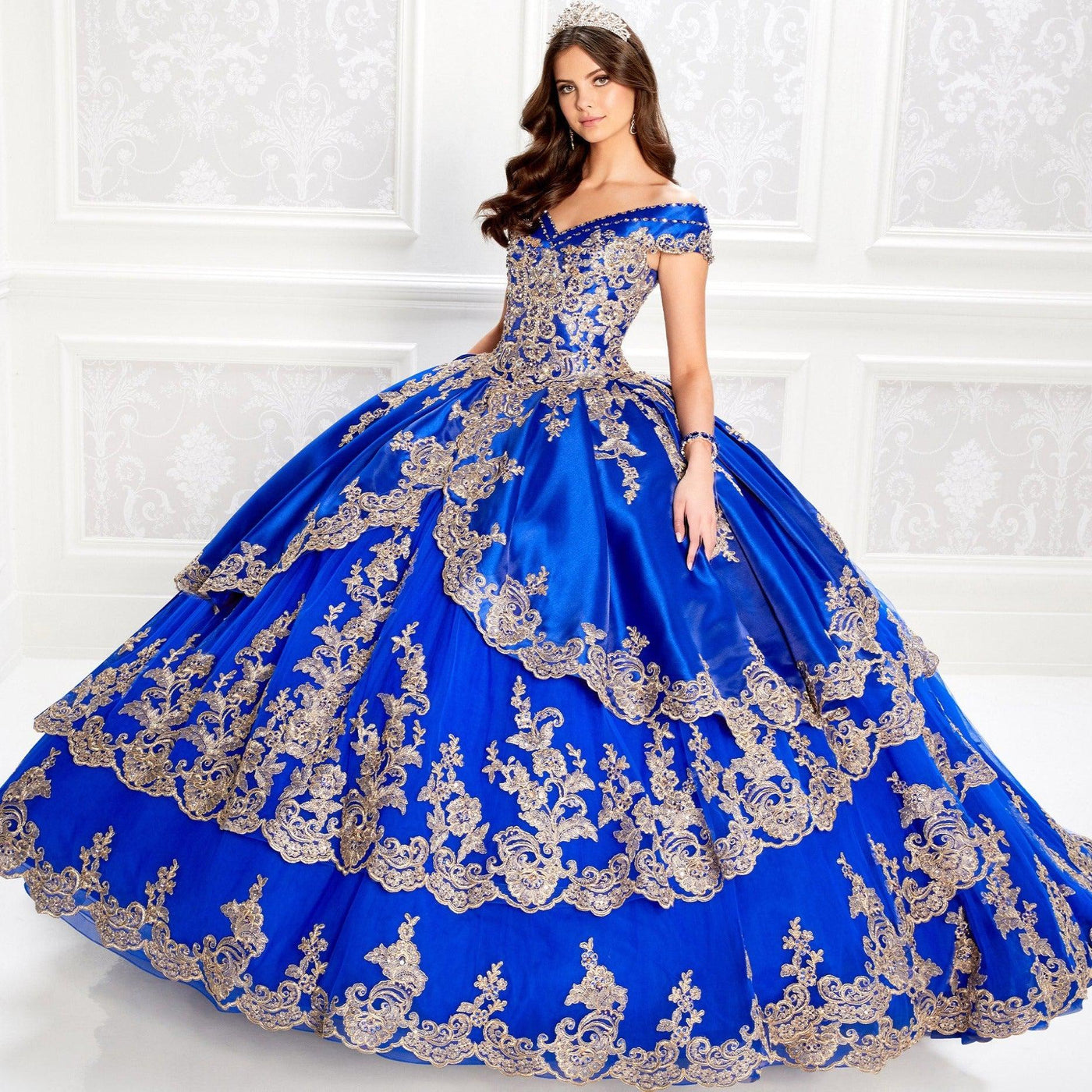 PR22029 Princesa Traditional Quinceañera Dress