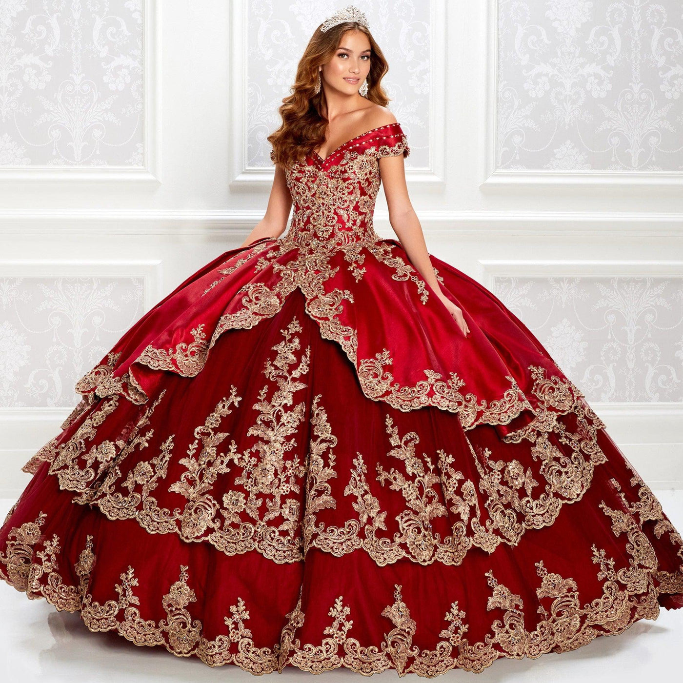PR22029 Princesa Traditional Quinceañera Dress