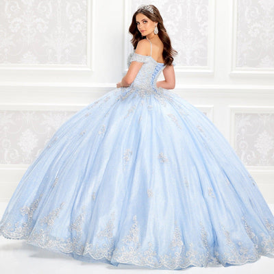 PR22032 Princesa Off-the-Shoulder Quince Dress
