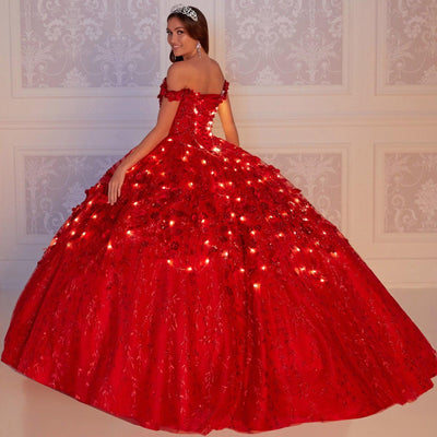 Princesa by Ariana Vara Red Quince Dress PR22036