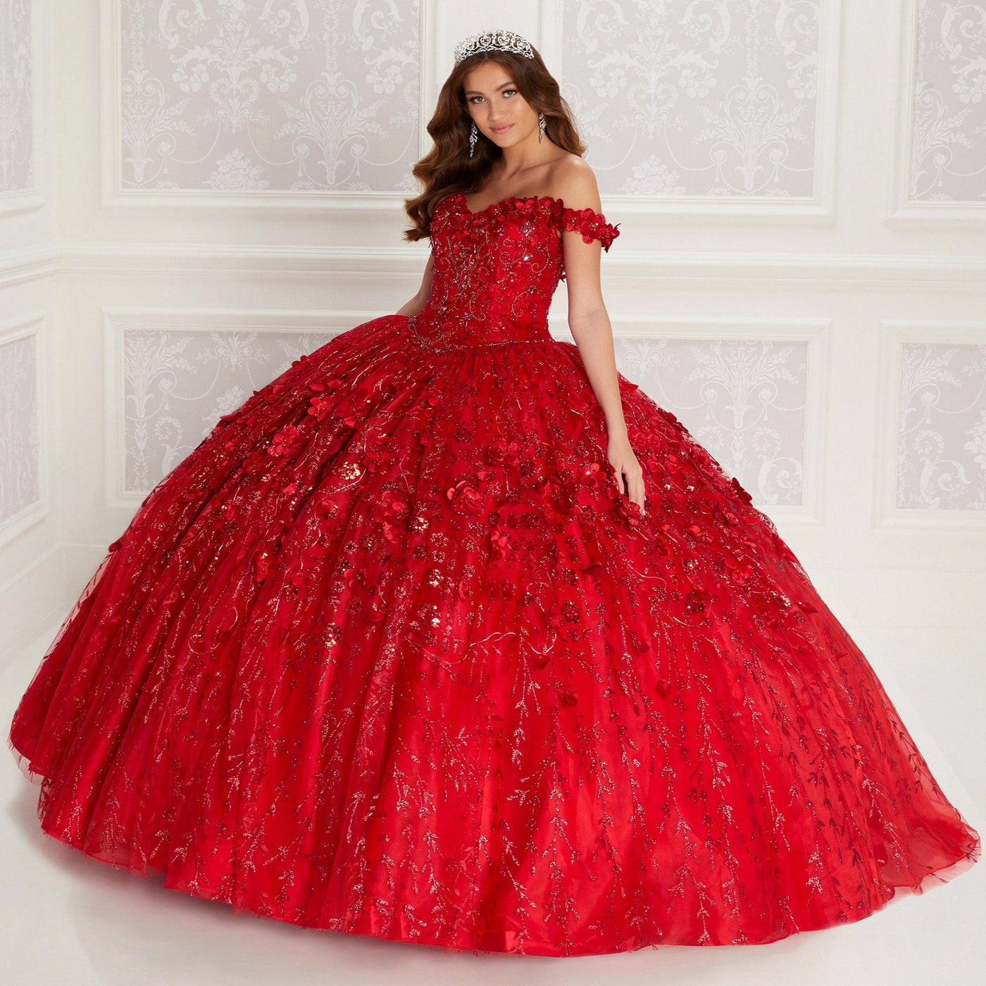 Princesa by Ariana Vara Red Quince Dress PR22036