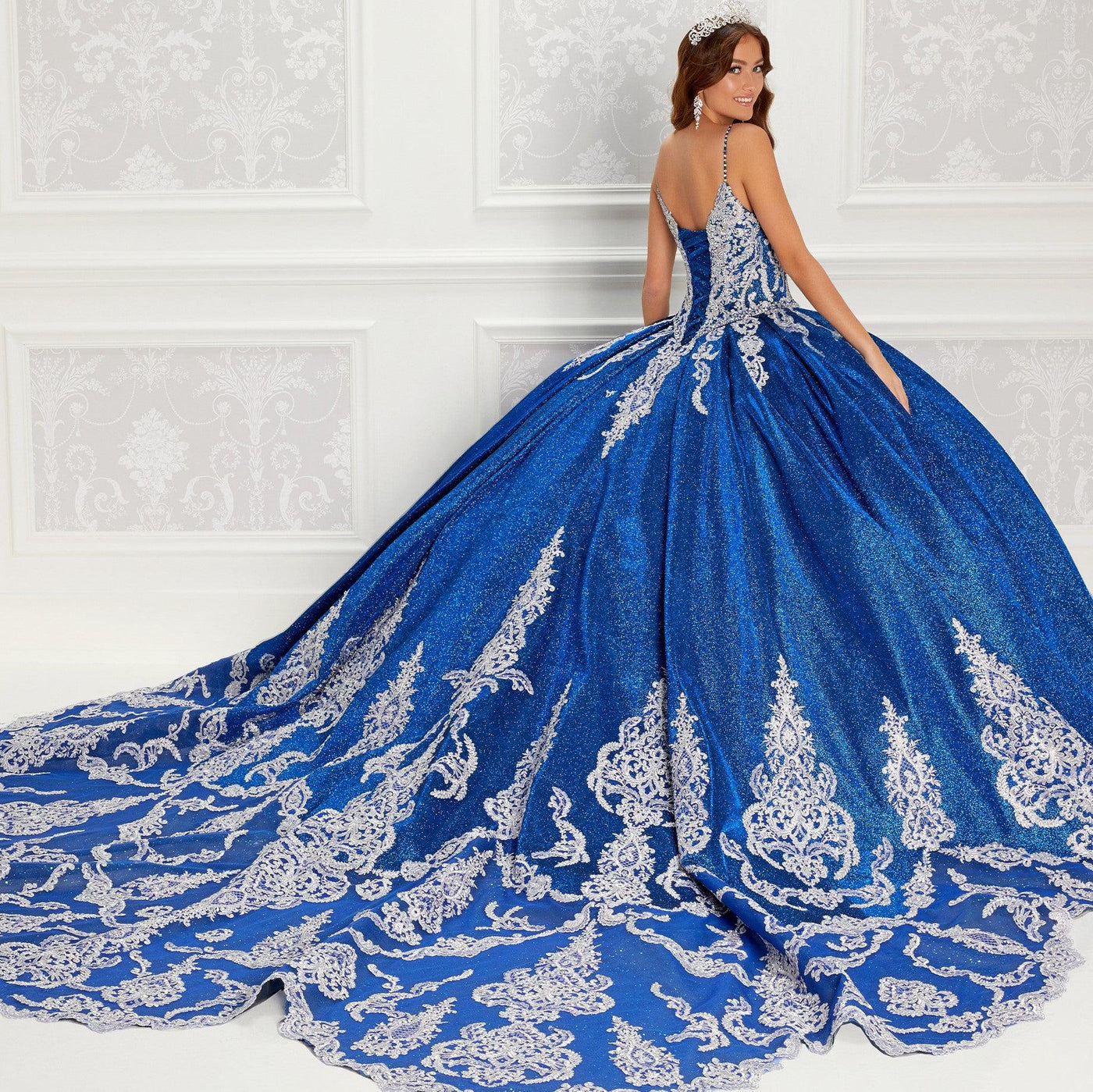 Princesa by Ariana Vara PR22141 Glitter Quince Dress