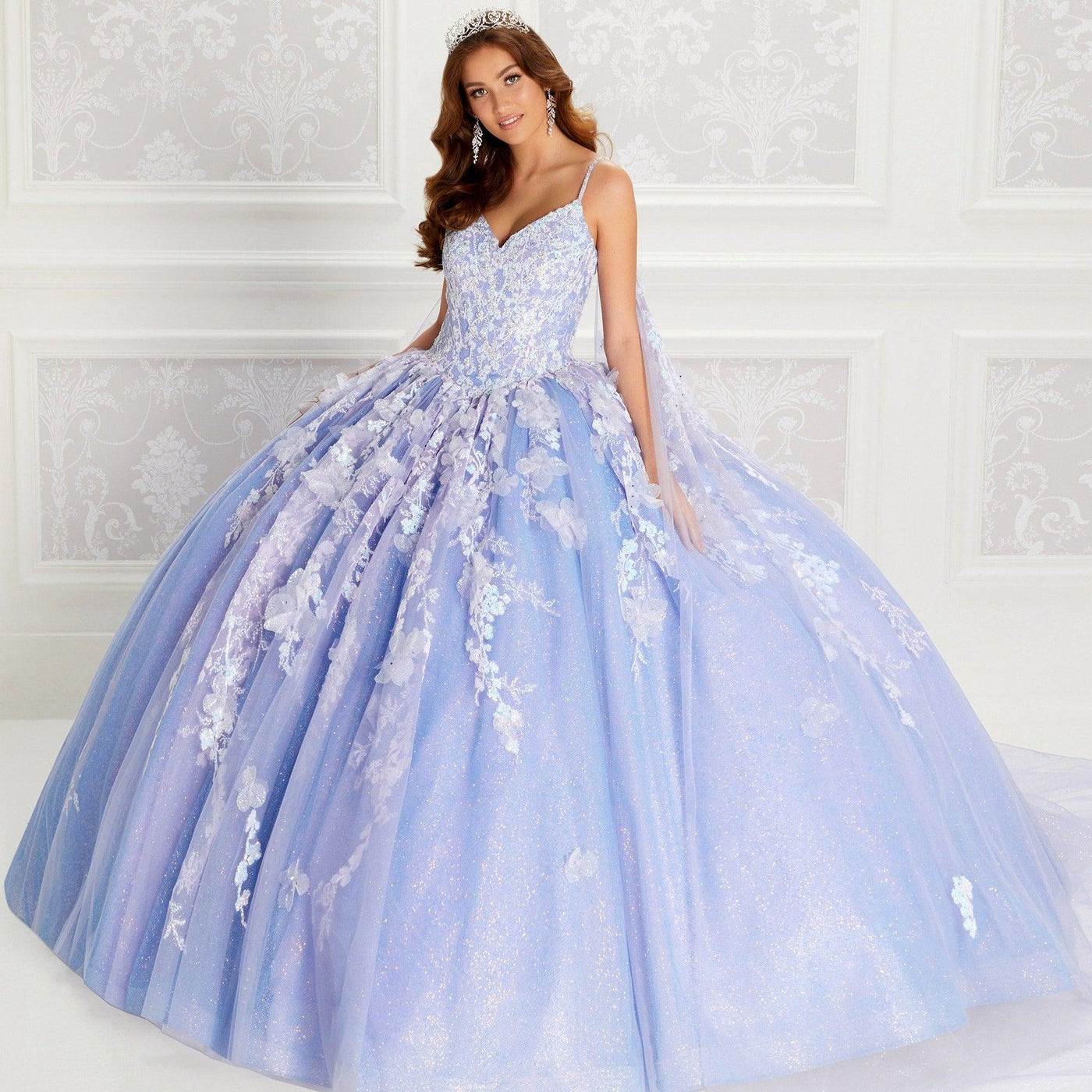 Princesa PR22143 Lavender Purple Quince Dress