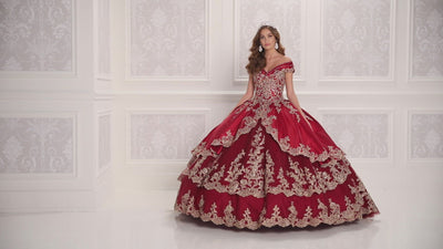 PR22029 Princesa Traditional Quinceañera Dress