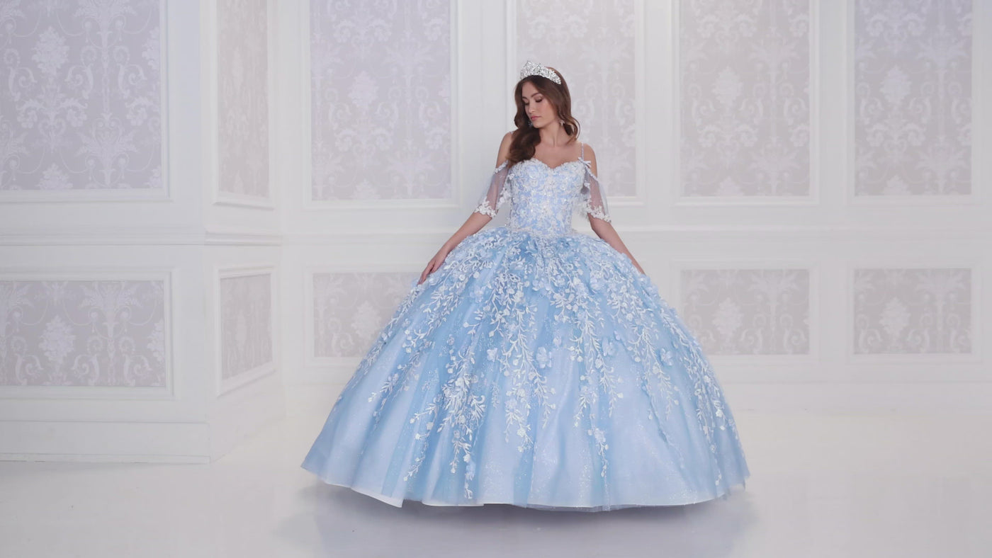 Cold-Shoulder Princesa Quinceanera Dress PR12271